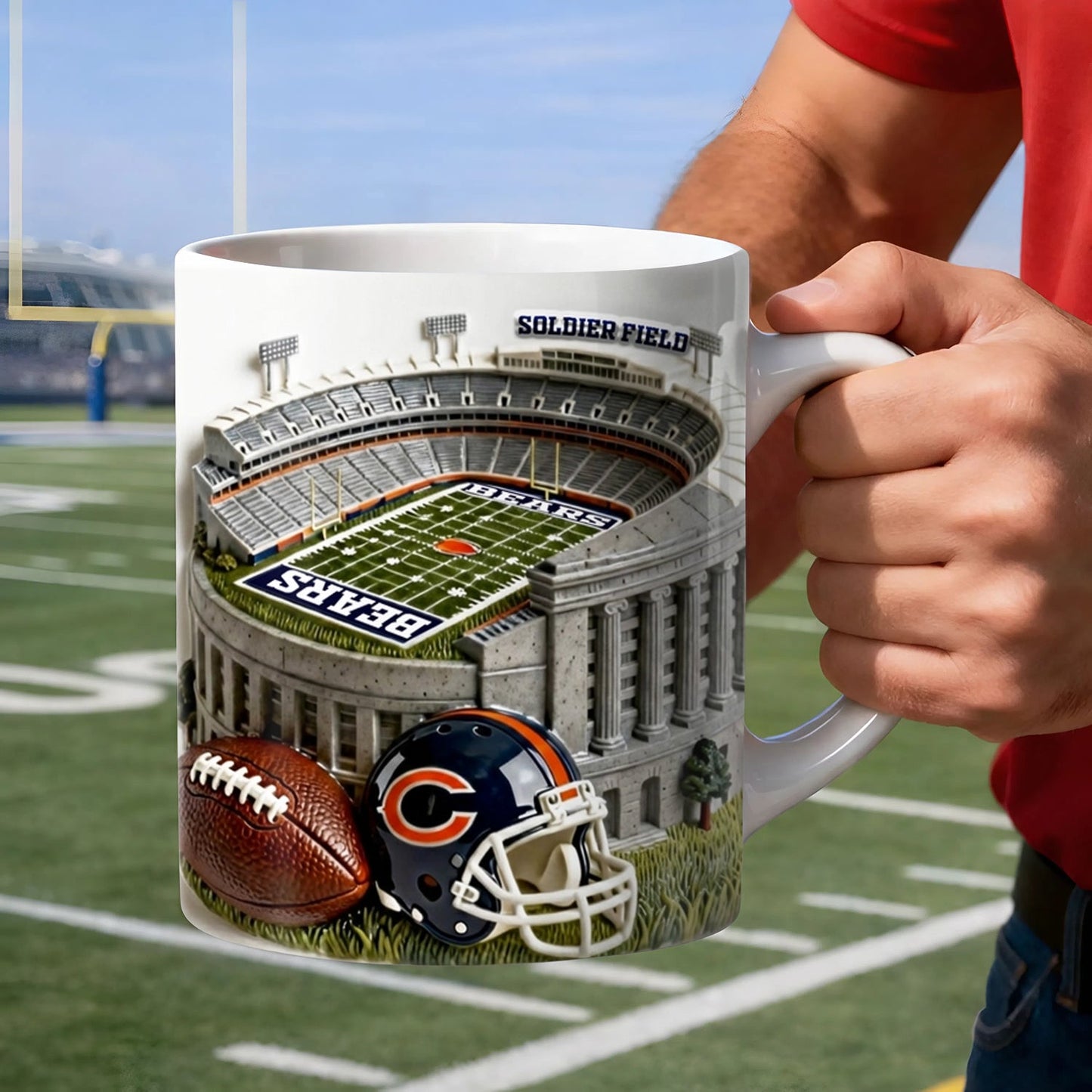 CHI x NFL Legend Stadium Game Day Mug NAK NHM
