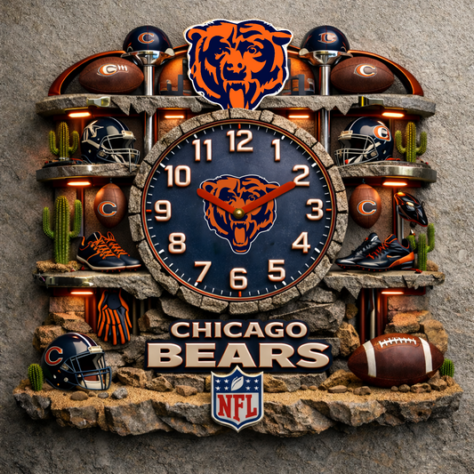 CHI X NFL Master Arena Clock NAK NHT