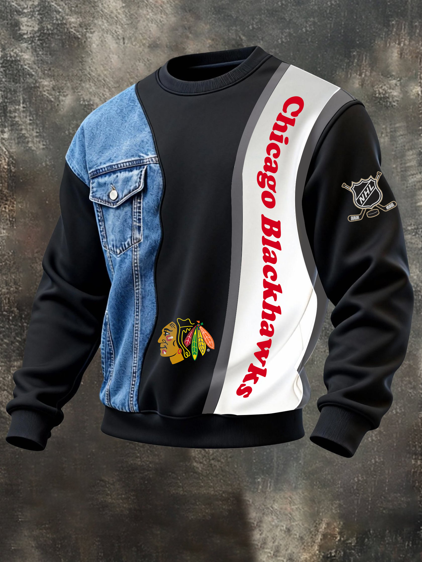 CHI x NHL Denim & Sporty Hybrid Jacket Line NAK CTKT