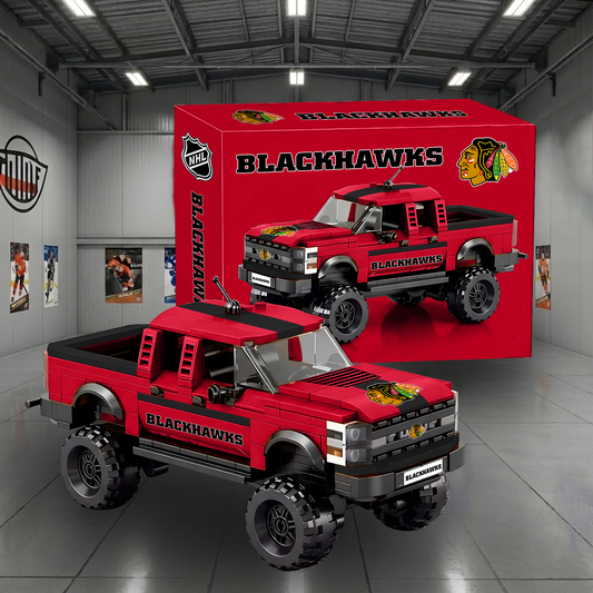 CHI X NHL Raptor pickup truck building block set NAK NHT