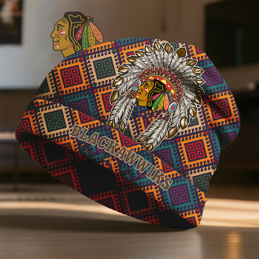 CHI x Premium NHL Native American Heritage Beanie Hat NY NAK CTKT