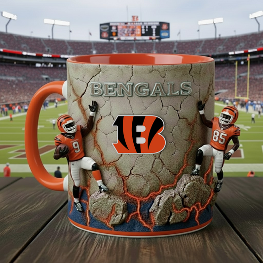CIN X NFL Coffee Accent Mug - Personalized Gifts NAK NHT