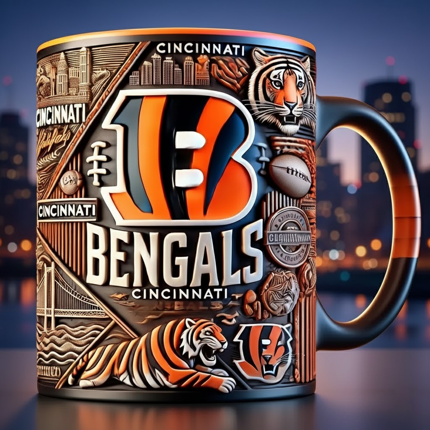 CIN X NFL football team Mug Series- Limited Edition Collectible NAK NHT