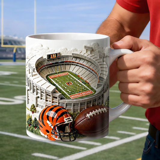 CIN x NFL Legend Stadium Game Day Mug NAK NHM