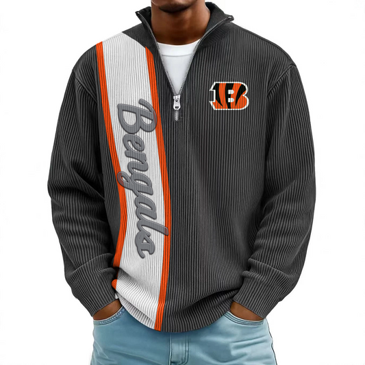 CIN x NFL Mokaloha Men's Waffle Henley Shirts DATND TANTD