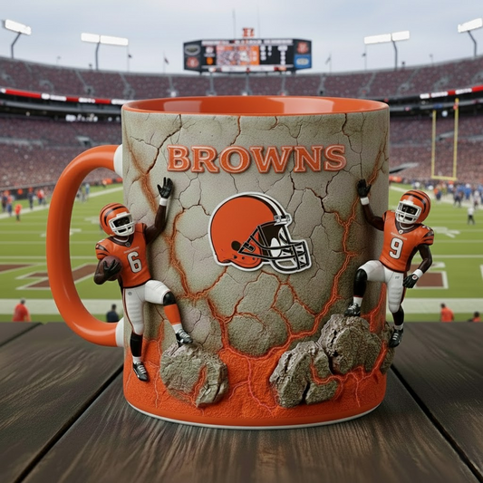 CLE X NFL Coffee Accent Mug - Personalized Gifts NAK NHT