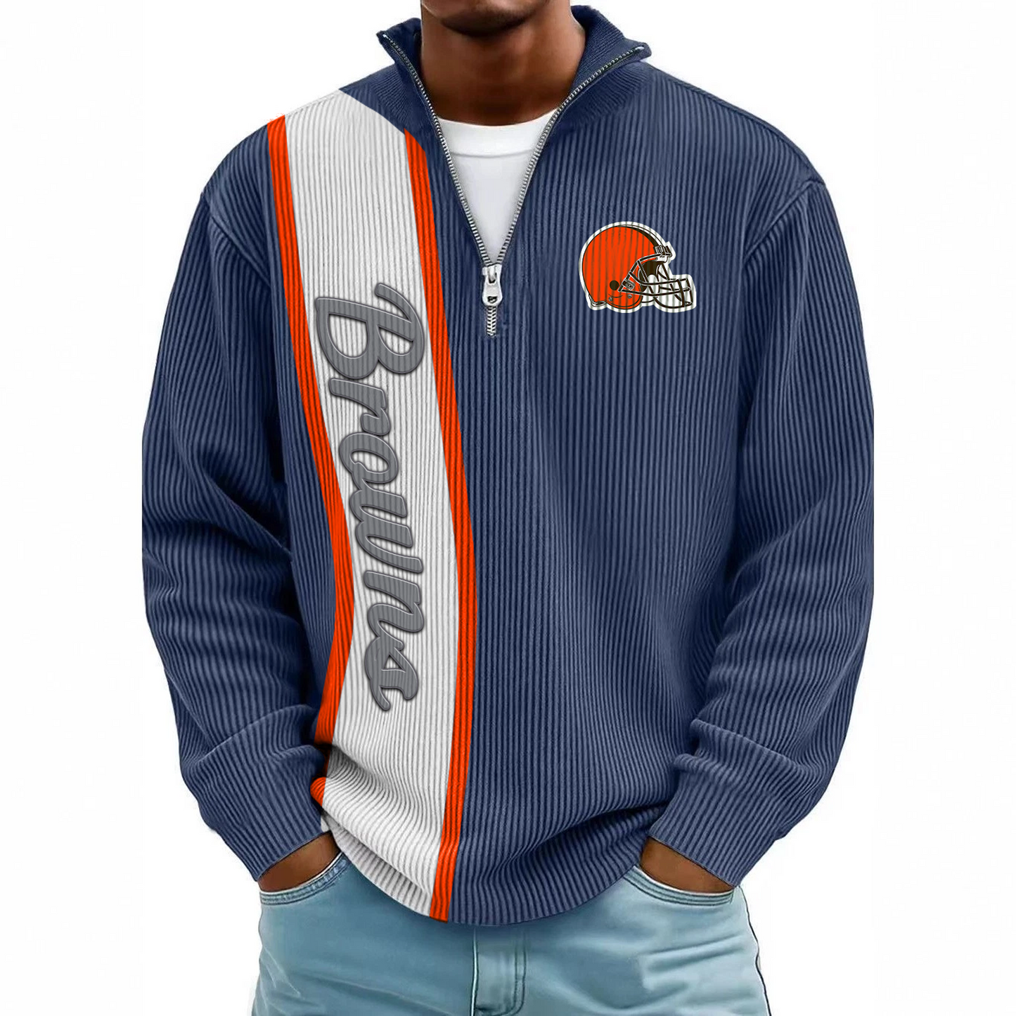 CLE x NFL Mokaloha Men's Waffle Henley Shirts DATND TANTD