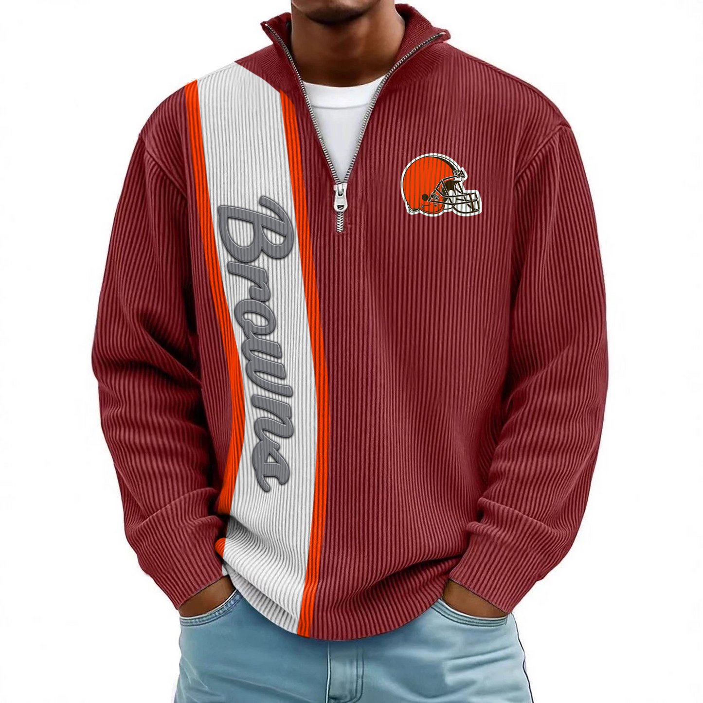 CLE x NFL Mokaloha Men's Waffle Henley Shirts DATND TANTD