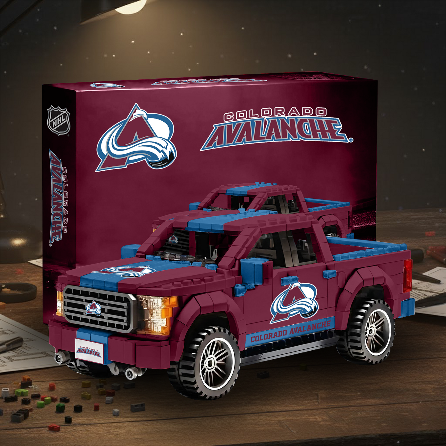 COL NHL 3D Racing Truck Model Building Block Set V2 NAK NHT