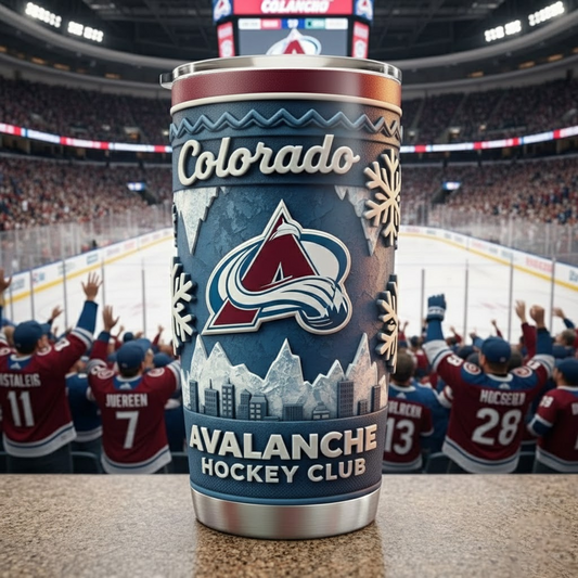 COL X NHL mascot-shaped thermal mug NAK NHT