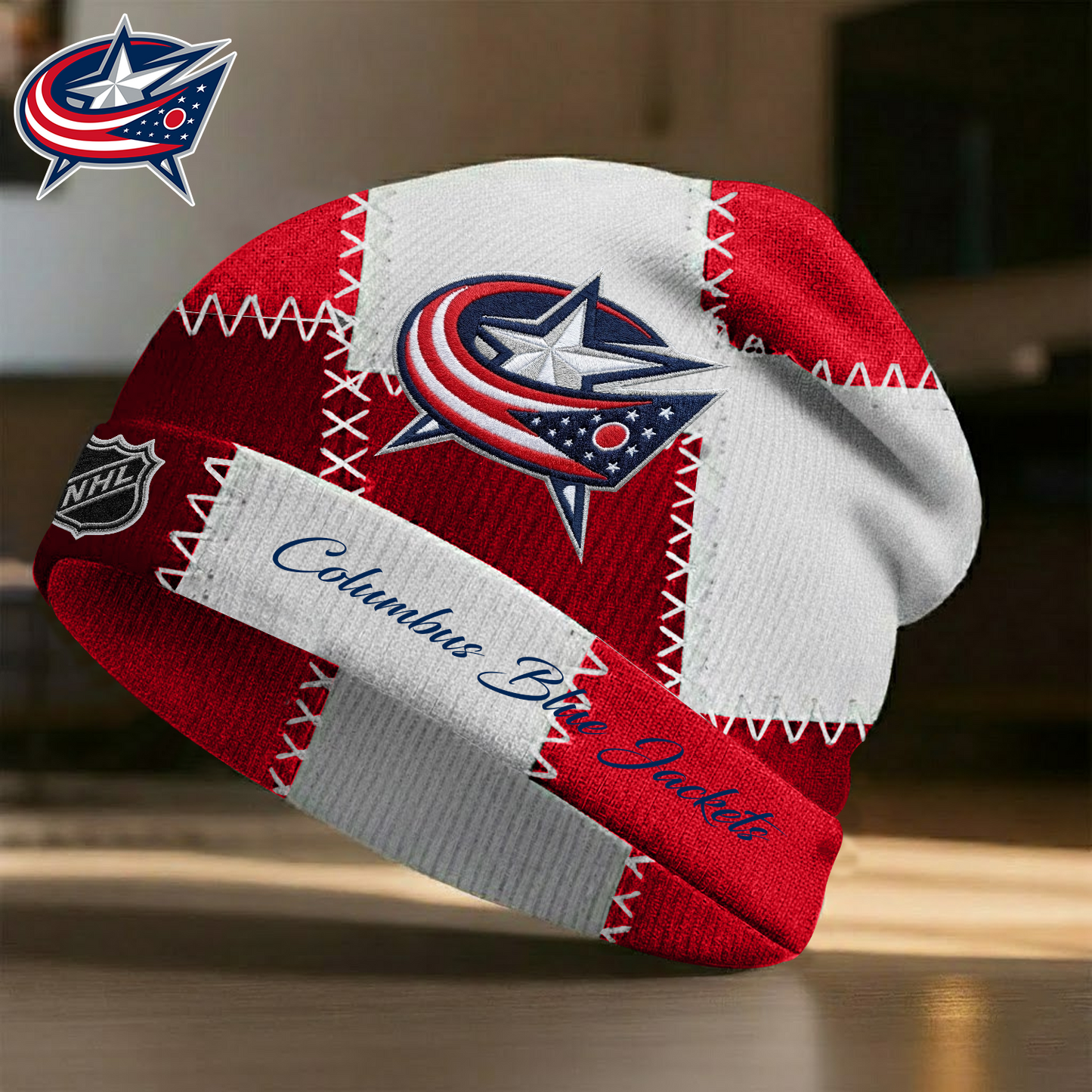 COL X Premium NHL Vintage Patchwork Beanie Hat V1 NAK NHT