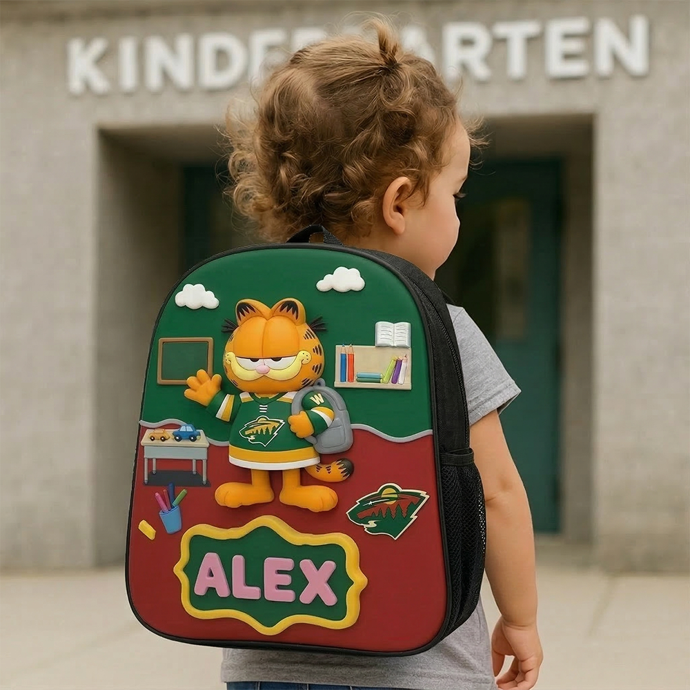 Cute cartoon character backpacks MW x NHL Gifts for children on the occasion of the new school year NAK TTT