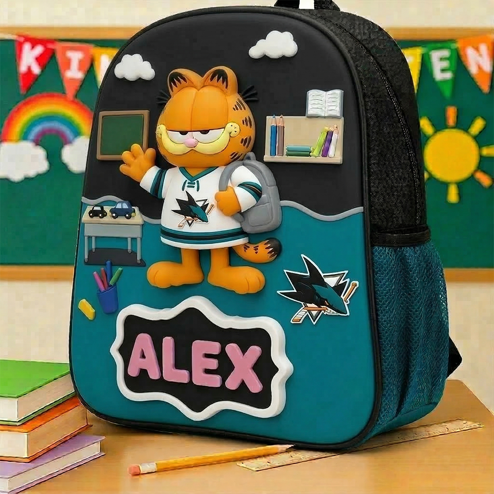 Cute cartoon character backpacks SJS x NHL Gifts for children on the occasion of the new school year NAK TTT