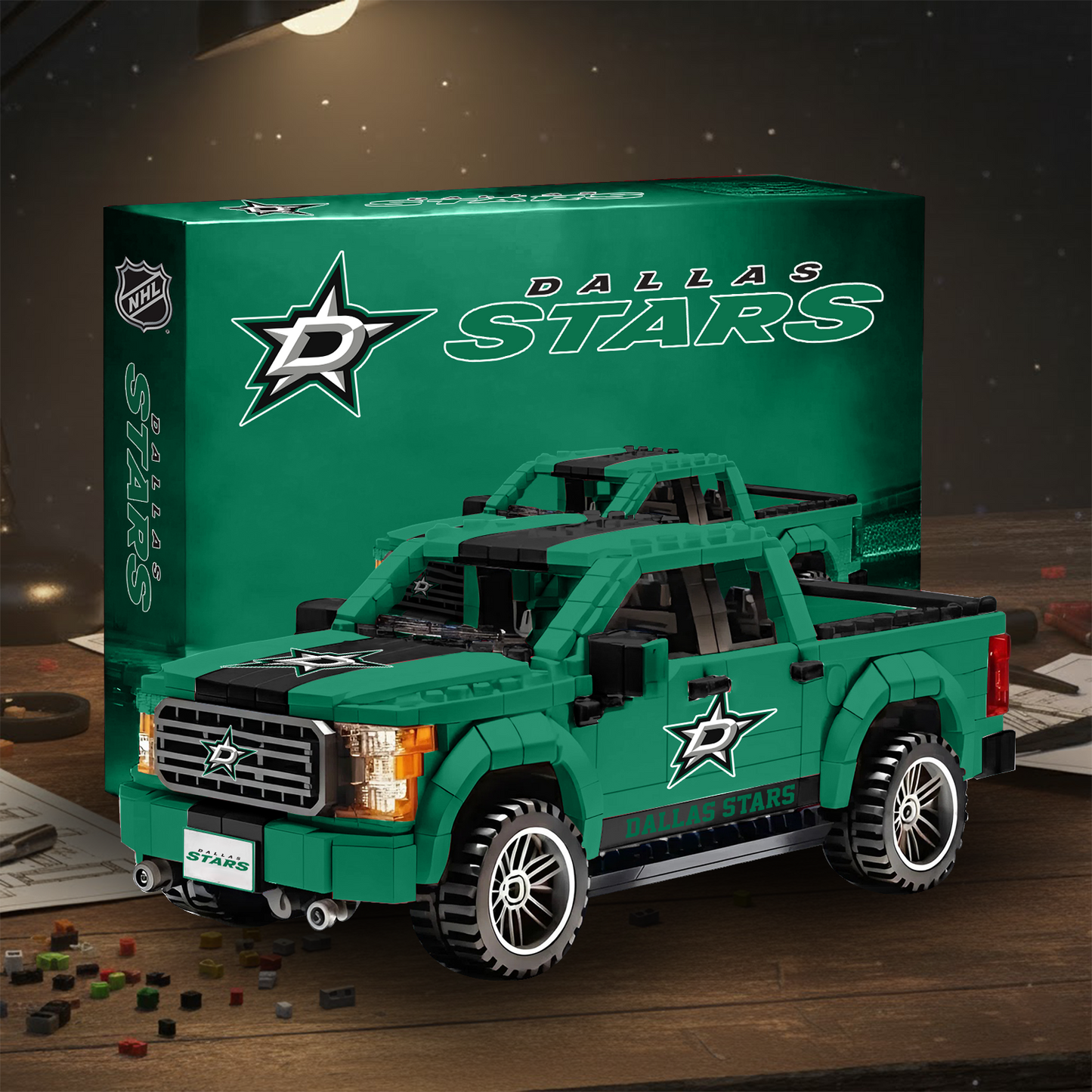 DAL NHL 3D Racing Truck Model Building Block Set V2 NAK NHT