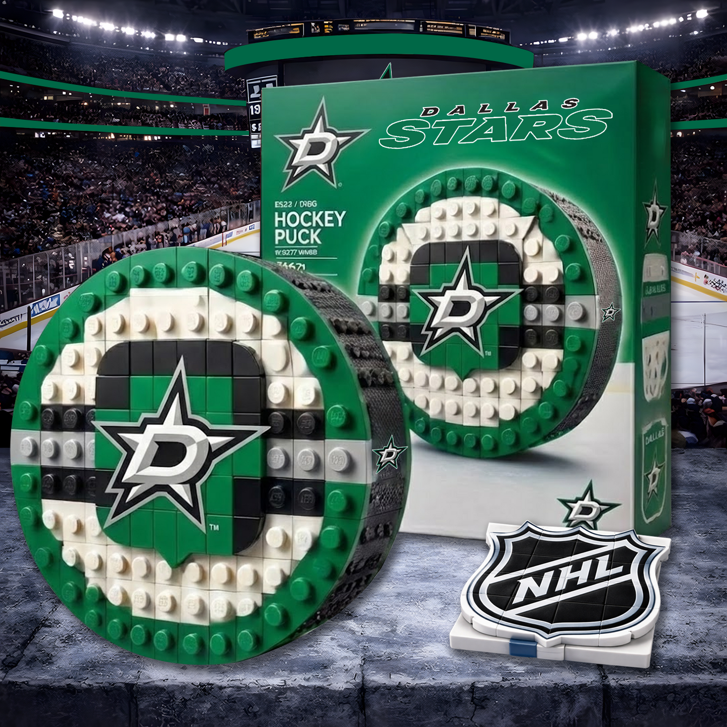DAL X NHL Hockey Game Building Blocks NHT NAK