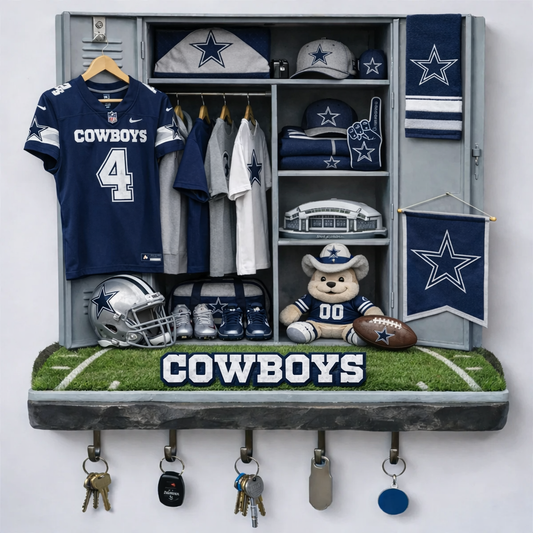 DC x NFL Changing Room Personalized 3D Visual Effect Acrylic Key Holder DDT NTL