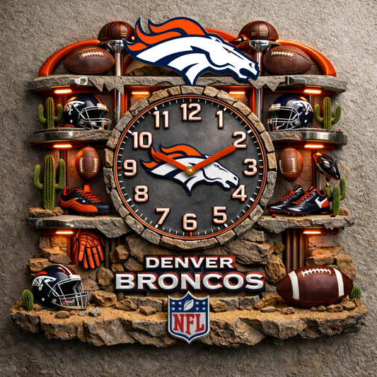 DEN  X NFL Master Arena Clock NAK NHT