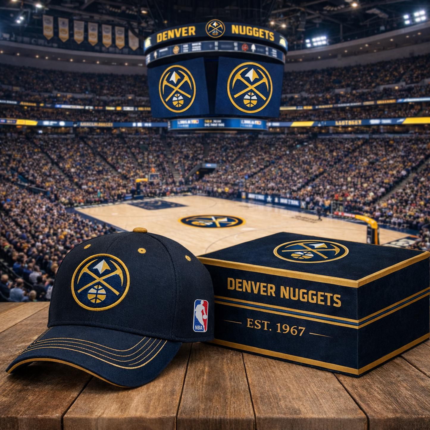 DEN x NBA Classic Fan Snapback Hat NAK NHT