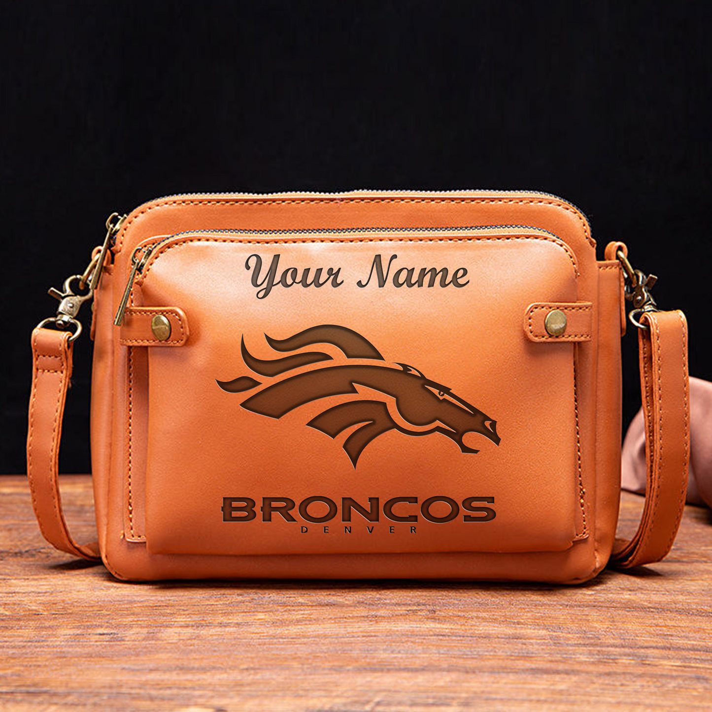 DEN x NFL Shoulder Crossbody Handbag DATND TANTD