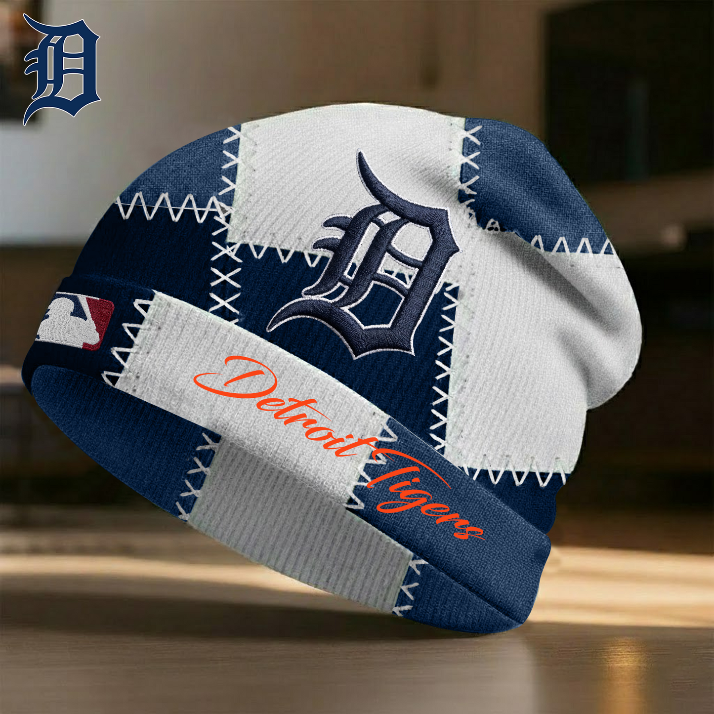 DET X MLB Custom Name Beanie Hat Gifts For Fans - Limited Edition NAK NHT