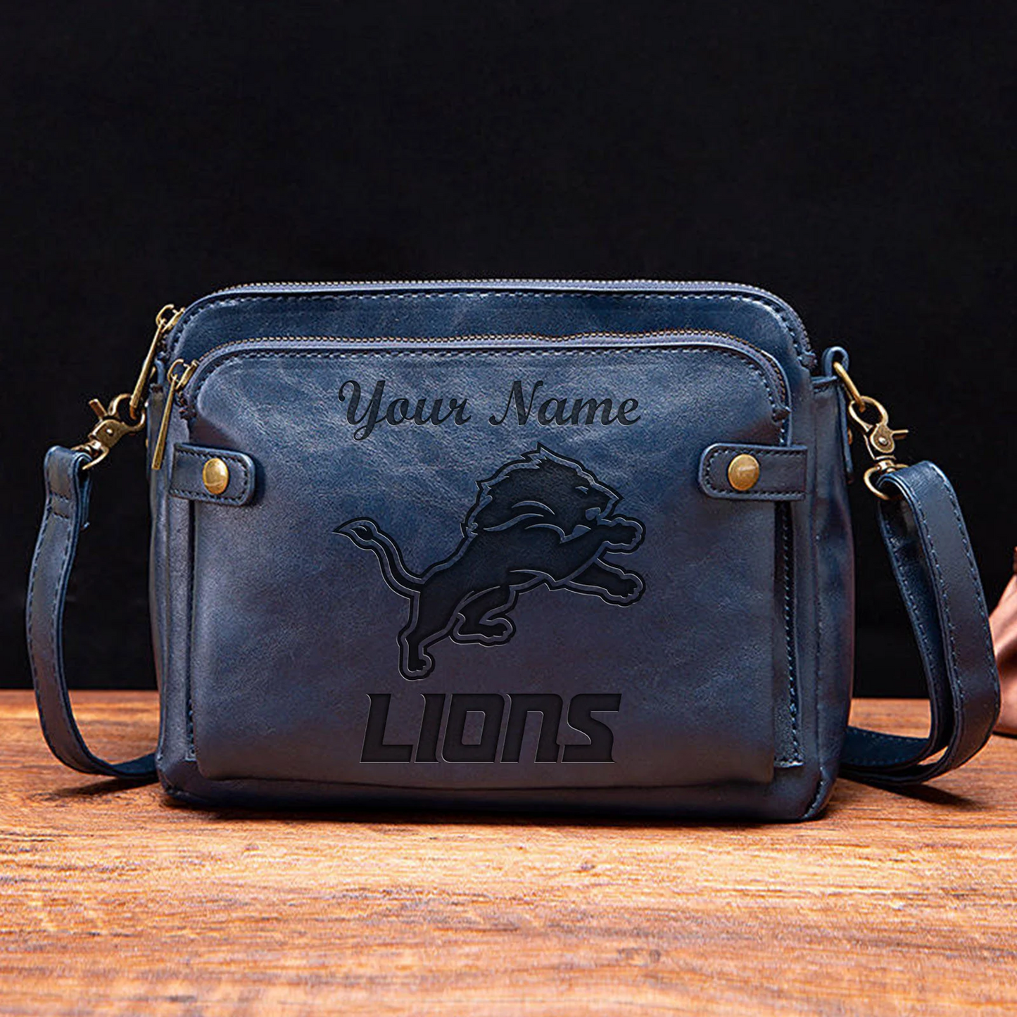 DET x NFL Shoulder Crossbody Handbag DATND TANTD