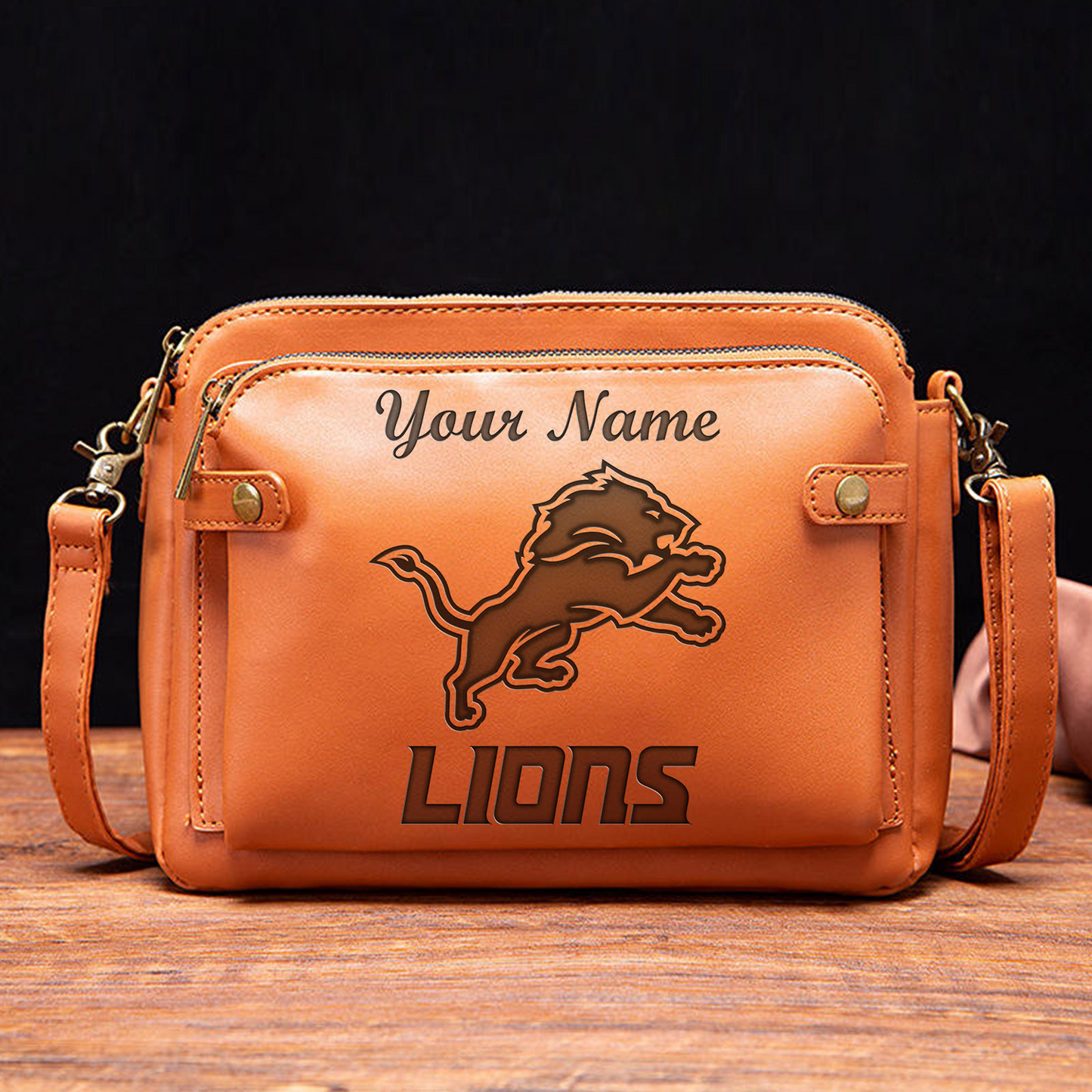 DET x NFL Shoulder Crossbody Handbag DATND TANTD