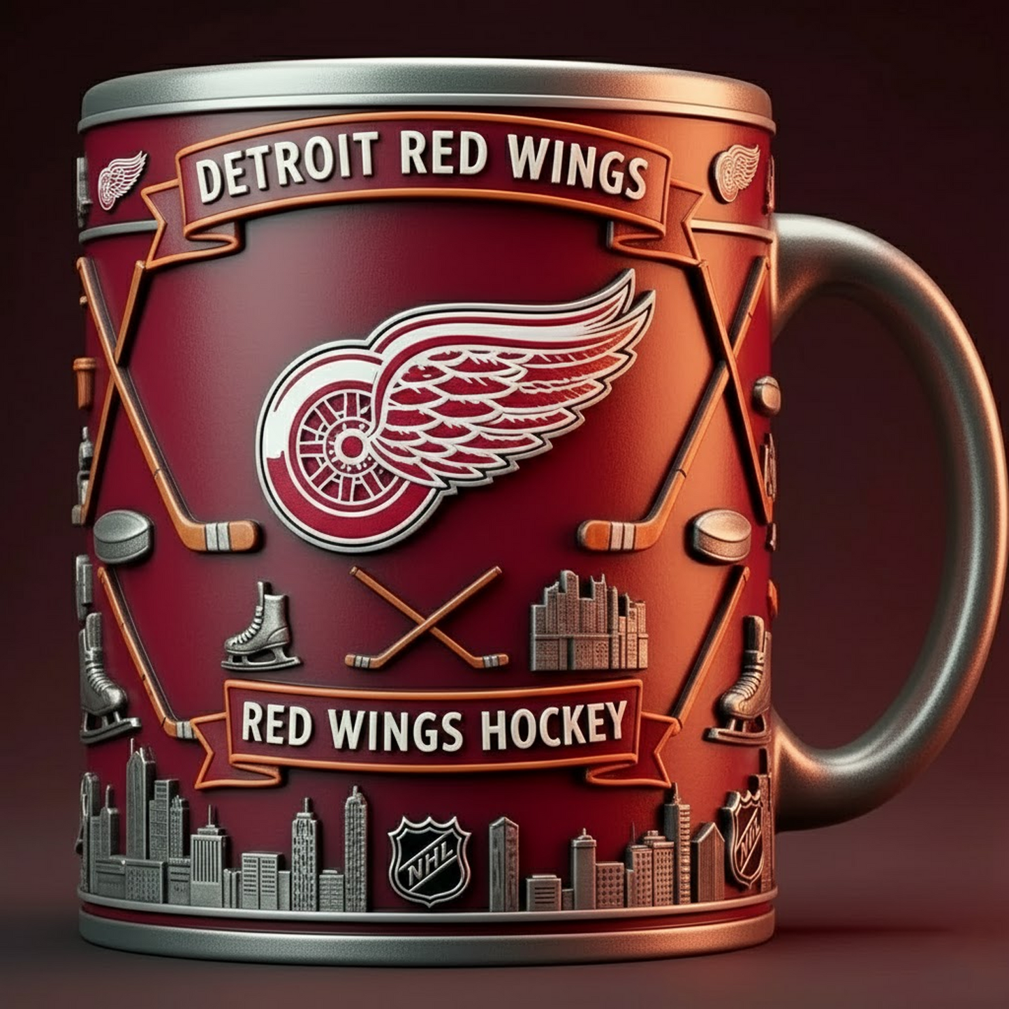 DET X NHL Hockey Commemorative Mug Collection - Limited Edition NAK NHT