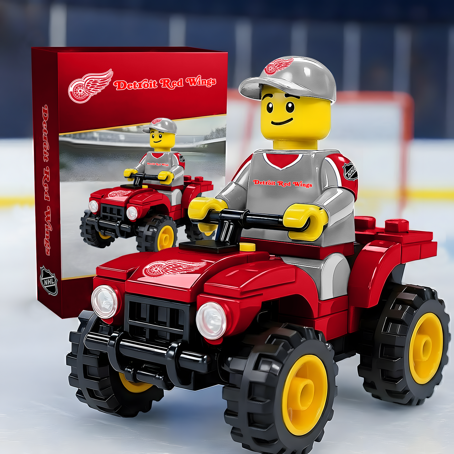 DET X NHL Team Off-Road Vehicle Building Block Set NAK NHT
