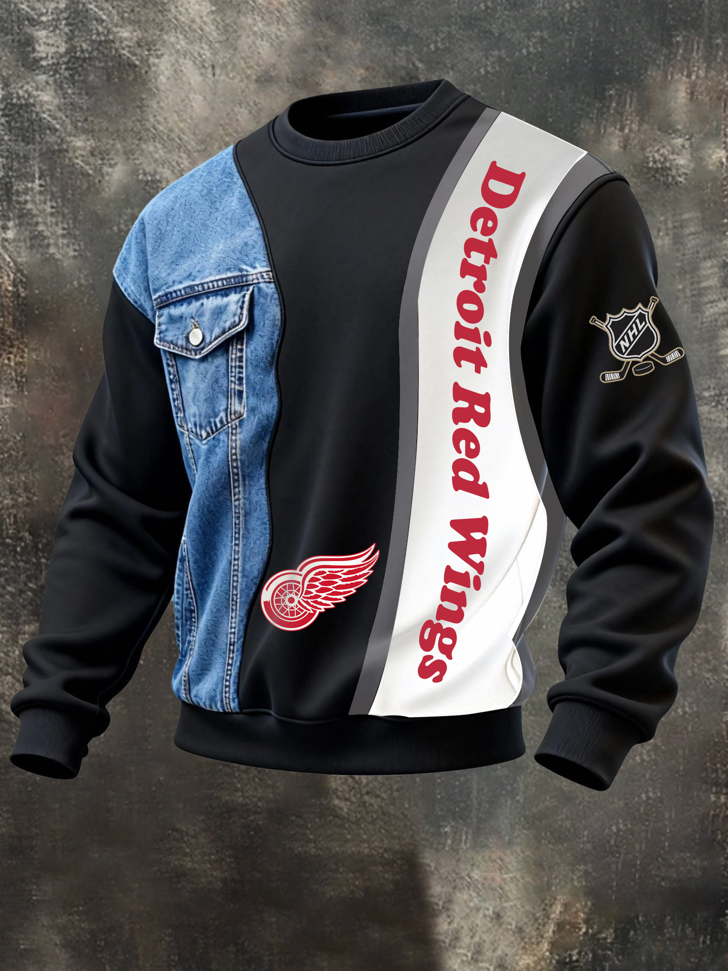 DRW x NHL Denim & Sporty Hybrid Jacket Line NAK CTKT