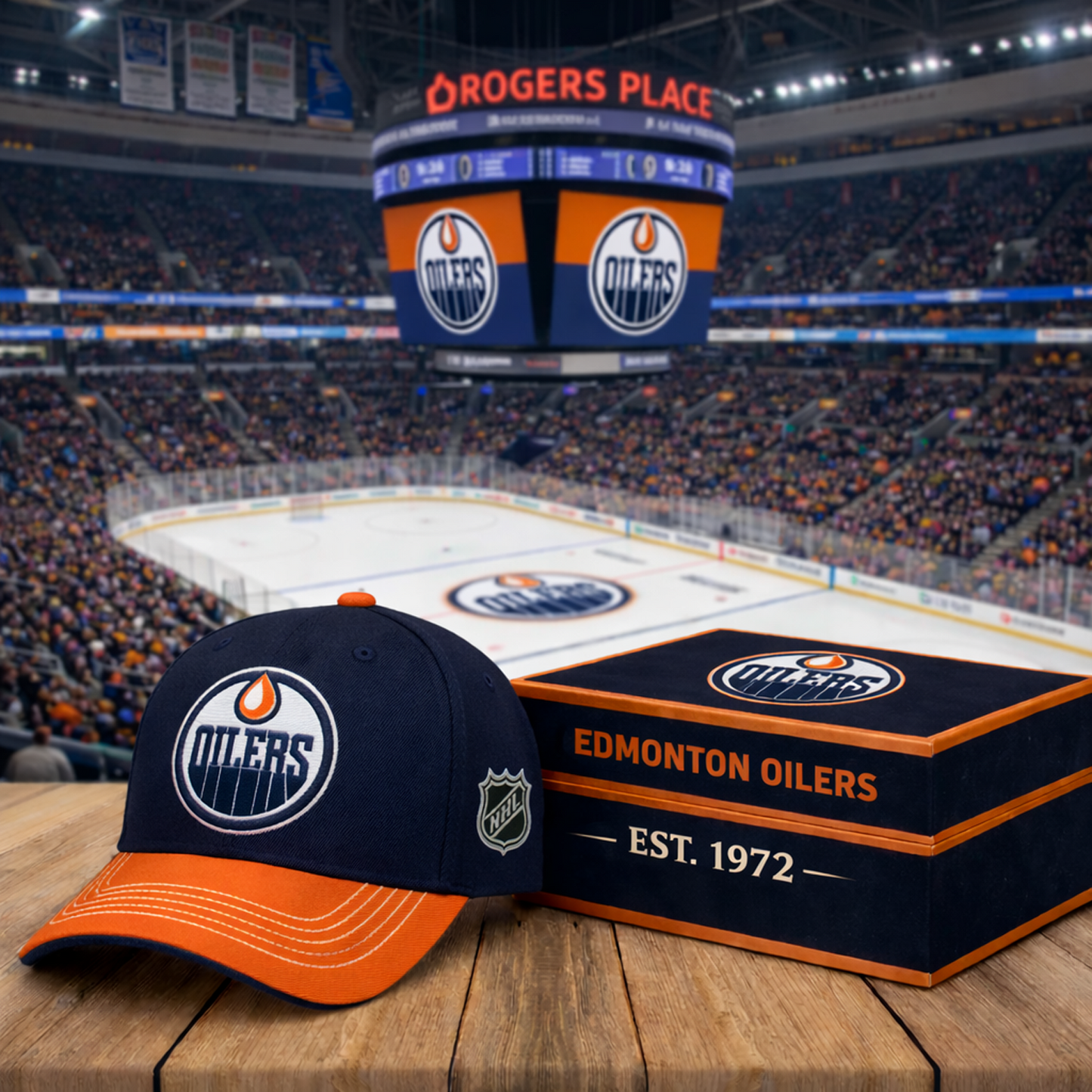 EDM x NHL Classic Fan Snapback Hat NAK NHT