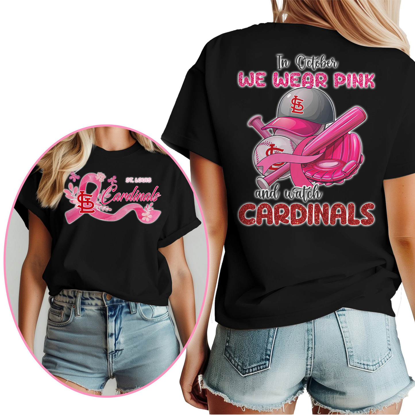 In October We Wear Pink And Watch MLB SLC Shirt DDT NTL