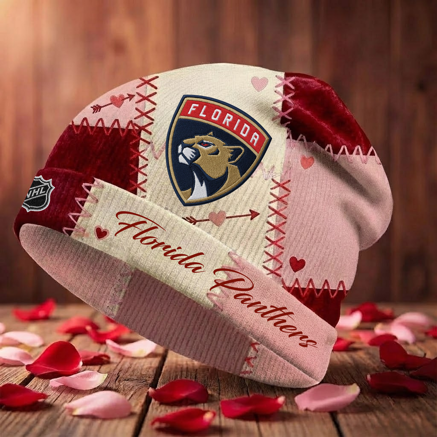 FLA X NHL Warm Hearts Beanie - Valentine Gift V1 NAK NHT
