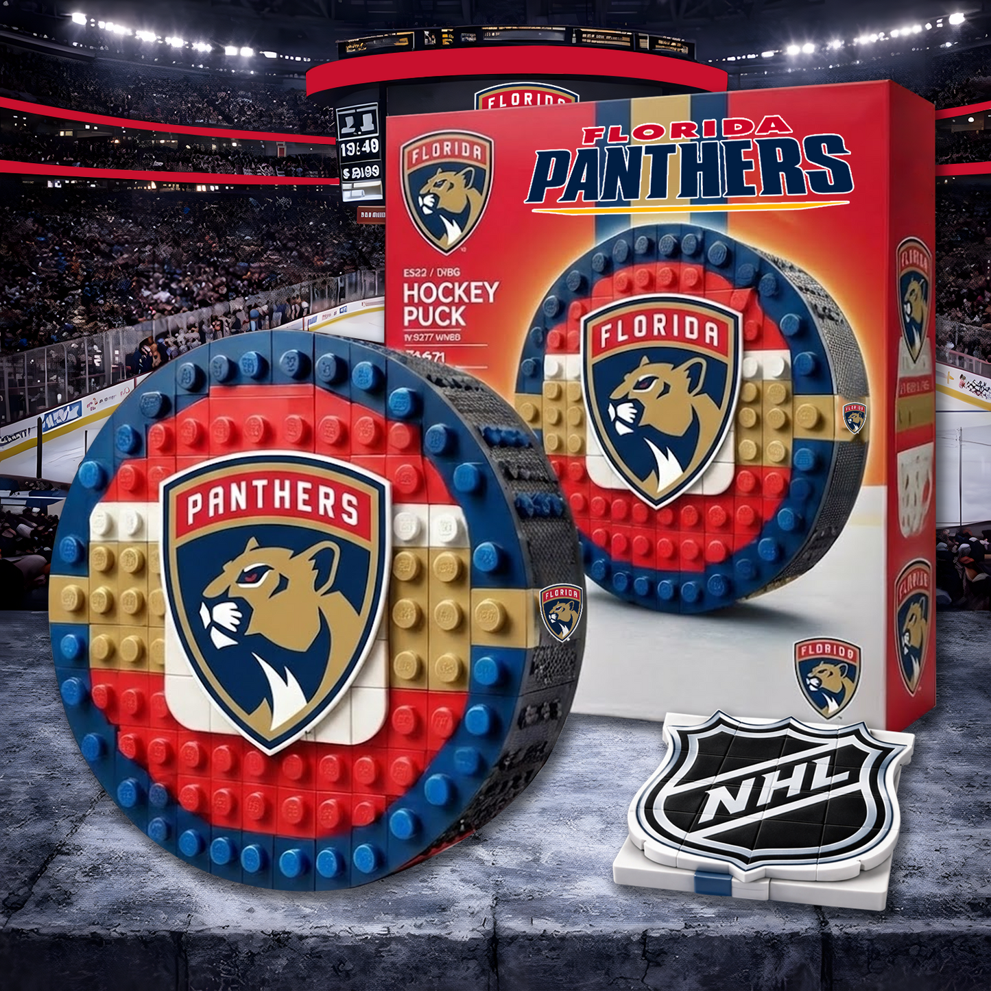 FLO X NHL Hockey Game Building Blocks NHT NAK