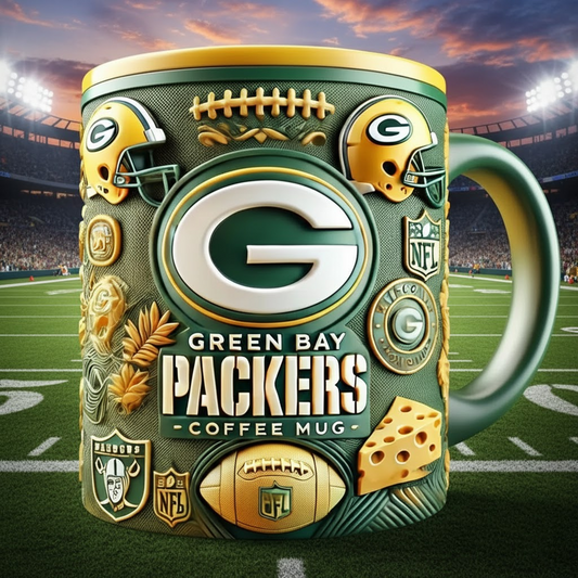 GB X NFL football team Mug Series- Limited Edition Collectible NAK NHT