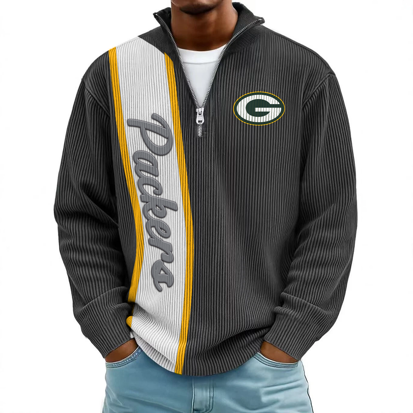 GB x NFL Mokaloha Men's Waffle Henley Shirts DATND TANTD