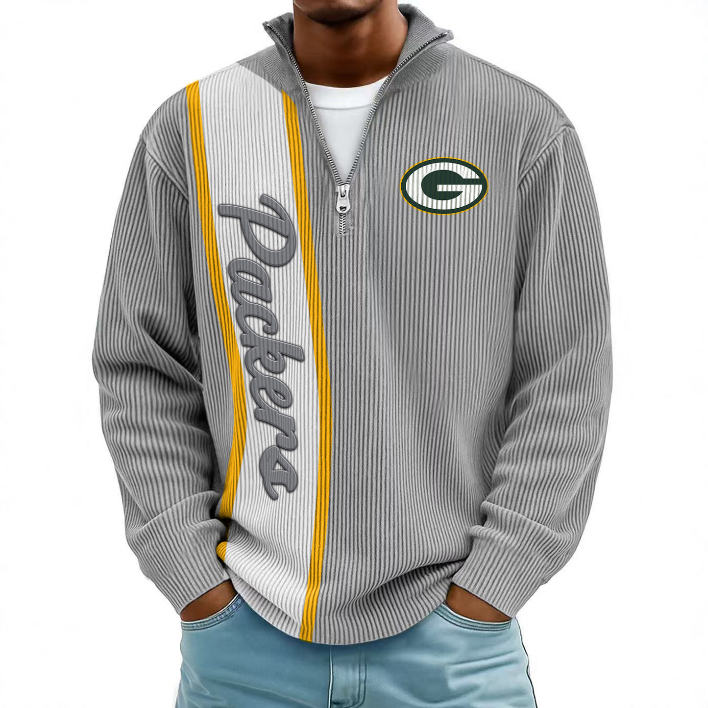 GB x NFL Mokaloha Men's Waffle Henley Shirts DATND TANTD
