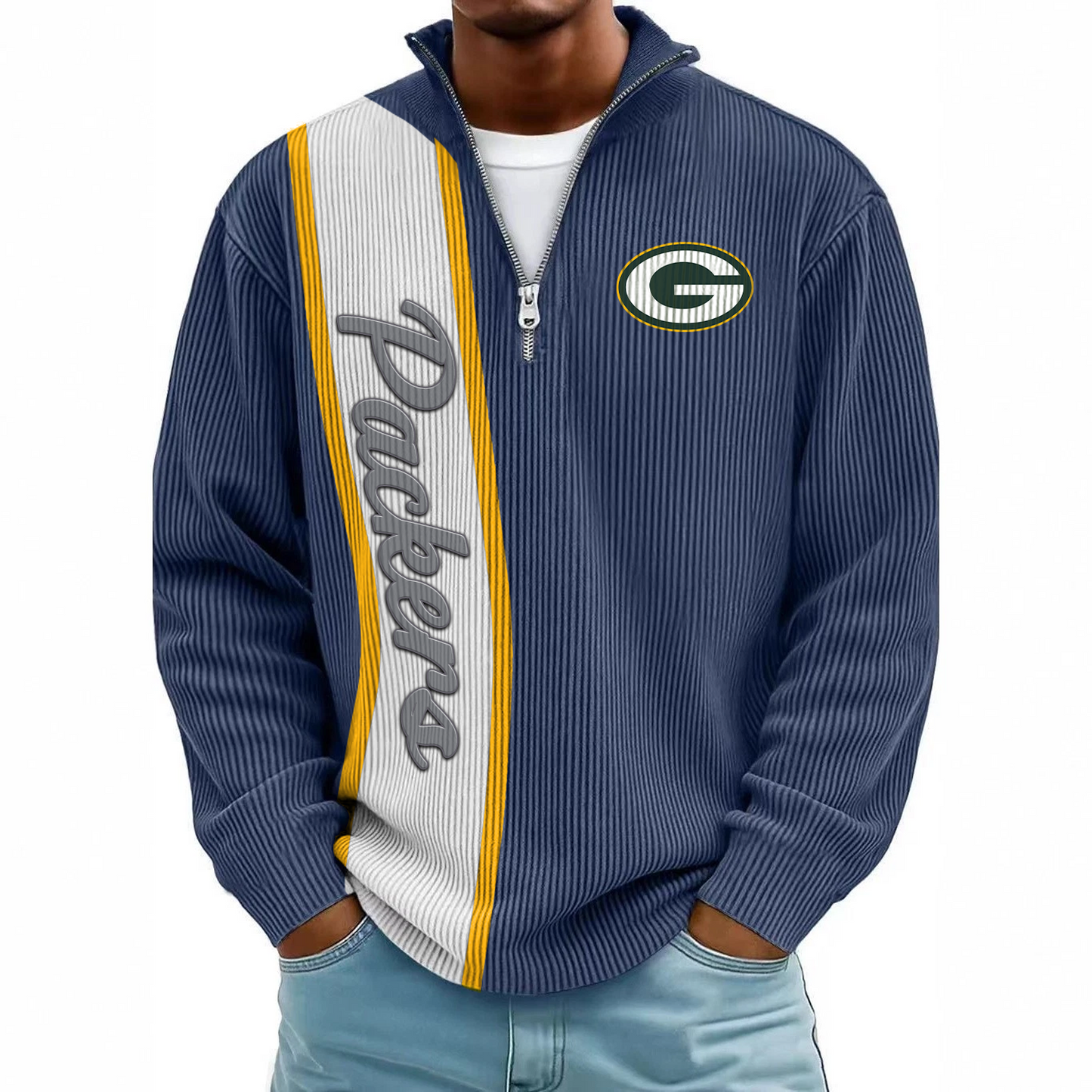 GB x NFL Mokaloha Men's Waffle Henley Shirts DATND TANTD