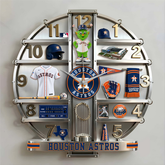 HA x MLB Home Decorative 3D Visual Effect Acrylic Wall Clock NAK CTKT