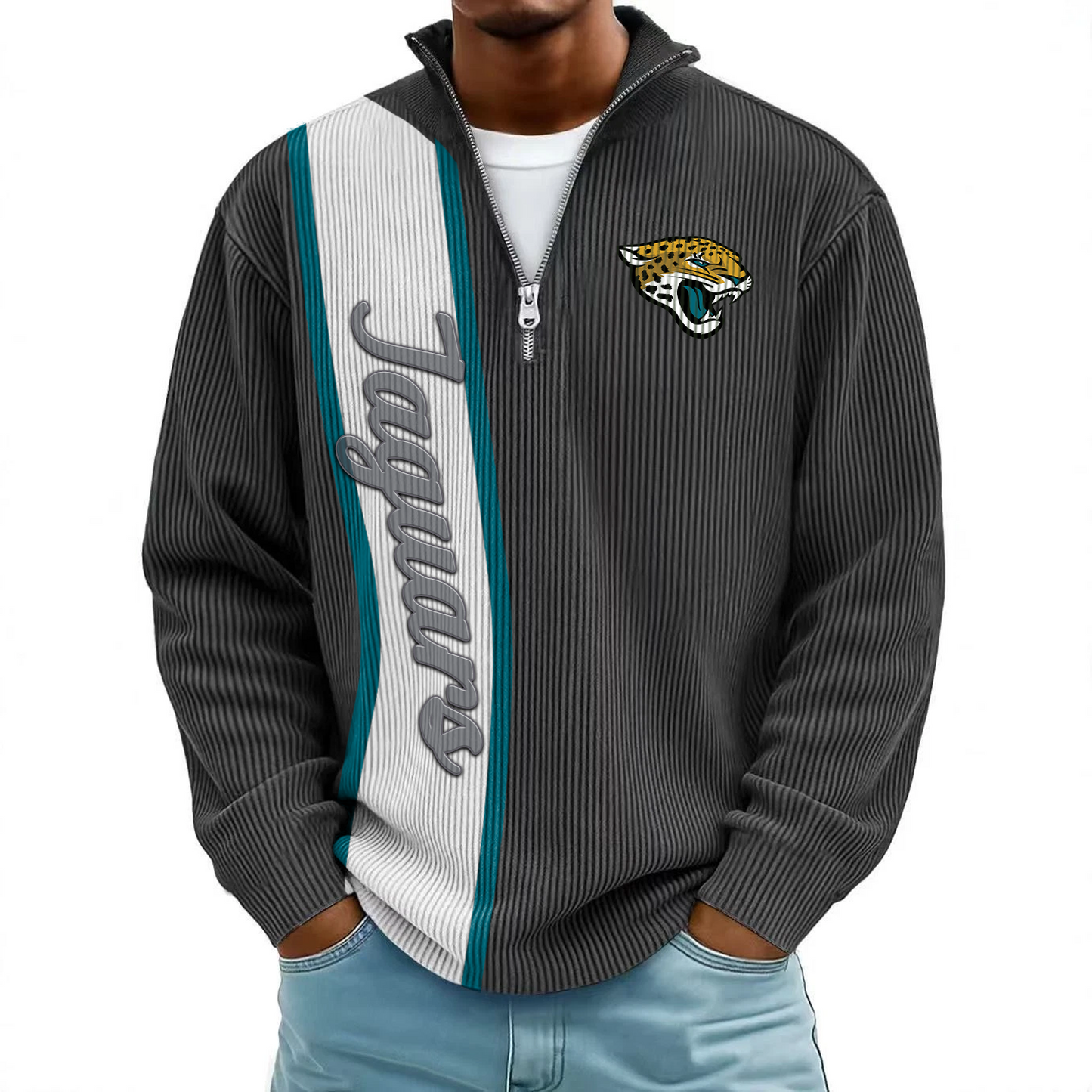 JAC x NFL Mokaloha Men's Waffle Henley Shirts DATND TANTD