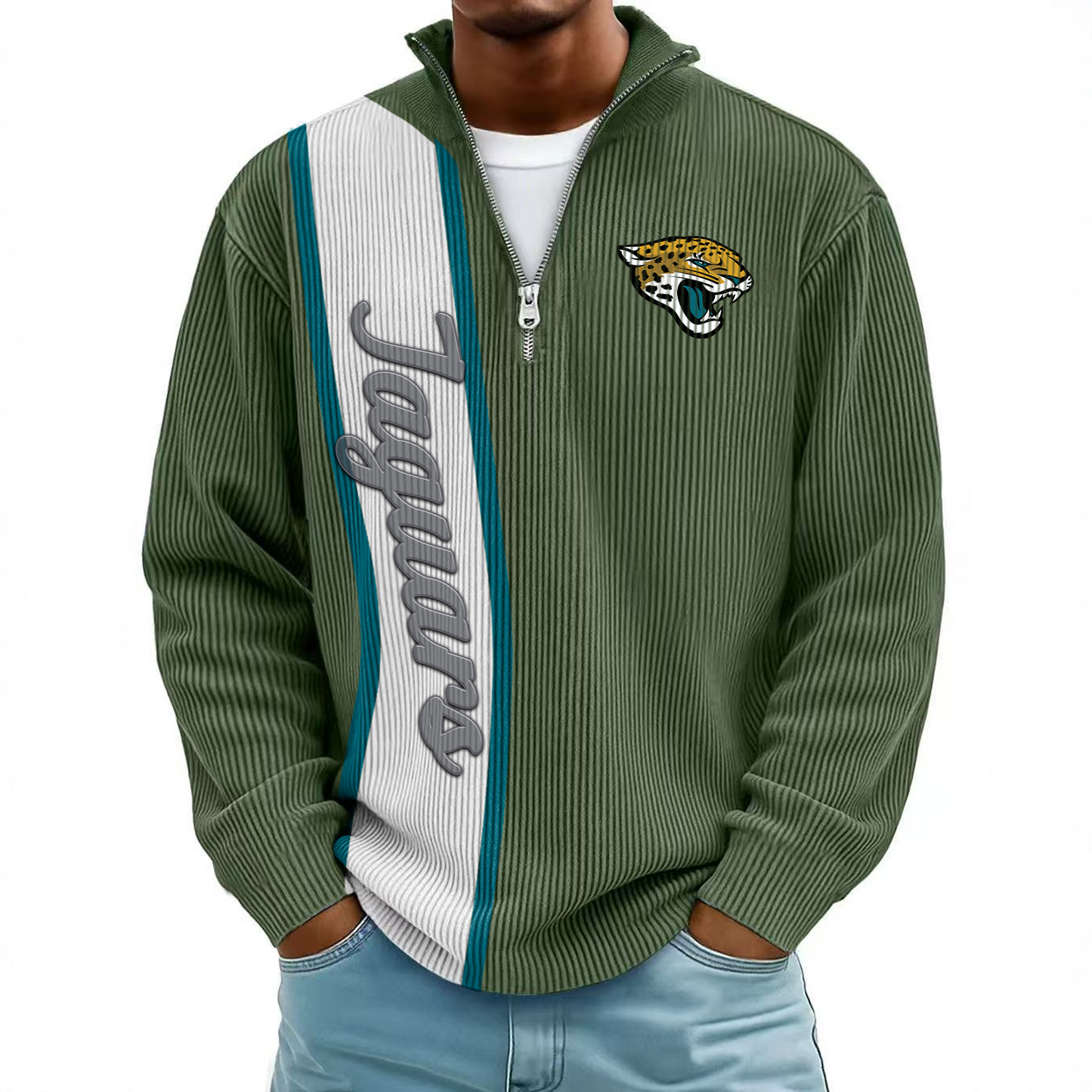 JAC x NFL Mokaloha Men's Waffle Henley Shirts DATND TANTD