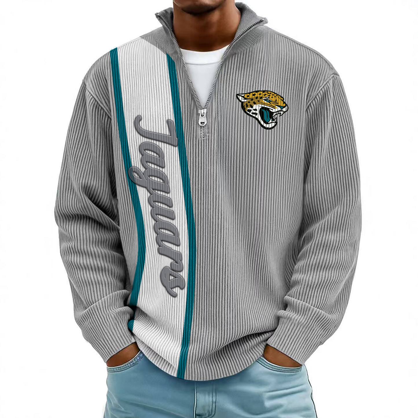 JAC x NFL Mokaloha Men's Waffle Henley Shirts DATND TANTD