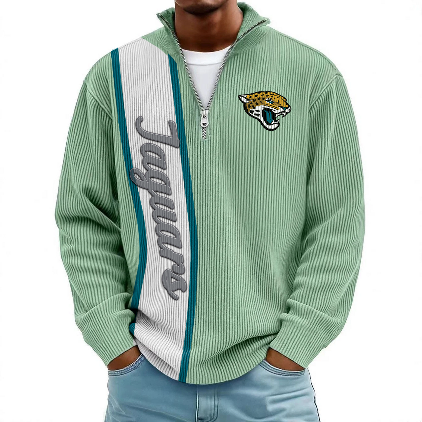 JAC x NFL Mokaloha Men's Waffle Henley Shirts DATND TANTD