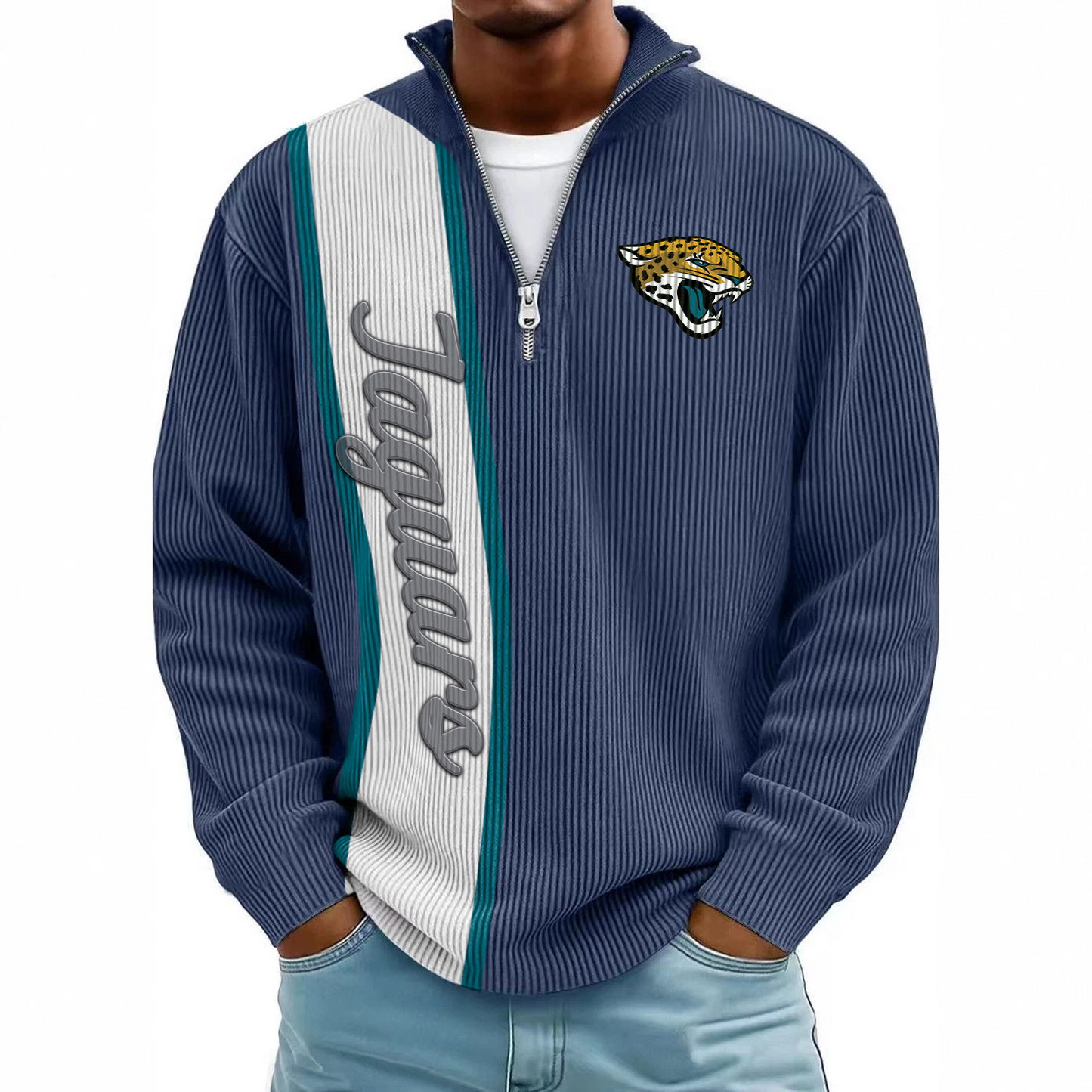 JAC x NFL Mokaloha Men's Waffle Henley Shirts DATND TANTD