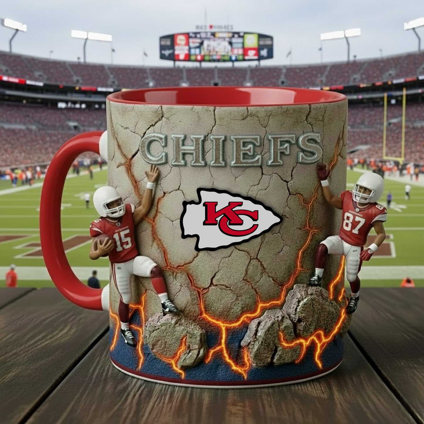 KC X NFL Coffee Accent Mug - Personalized Gifts NAK NHT