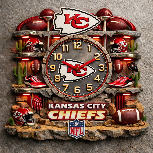 KC X NFL Master Arena Clock NAK NHT