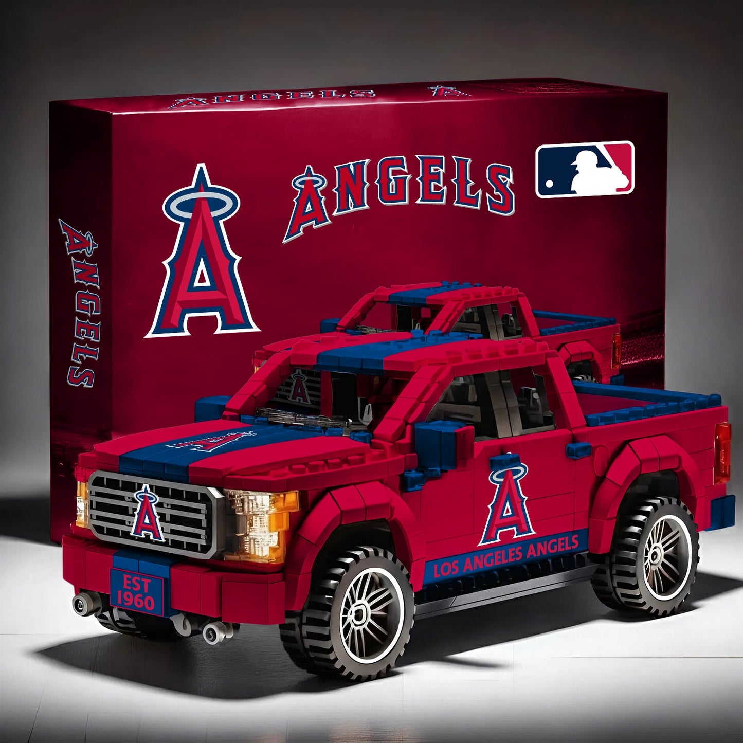 LAA x MLB 3D Racing Truck Model Building Block Set V1 NAK NHM
