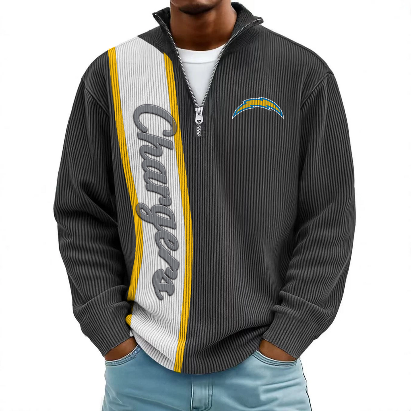 LAC x NFL Mokaloha Men's Waffle Henley Shirts DATND TANTD