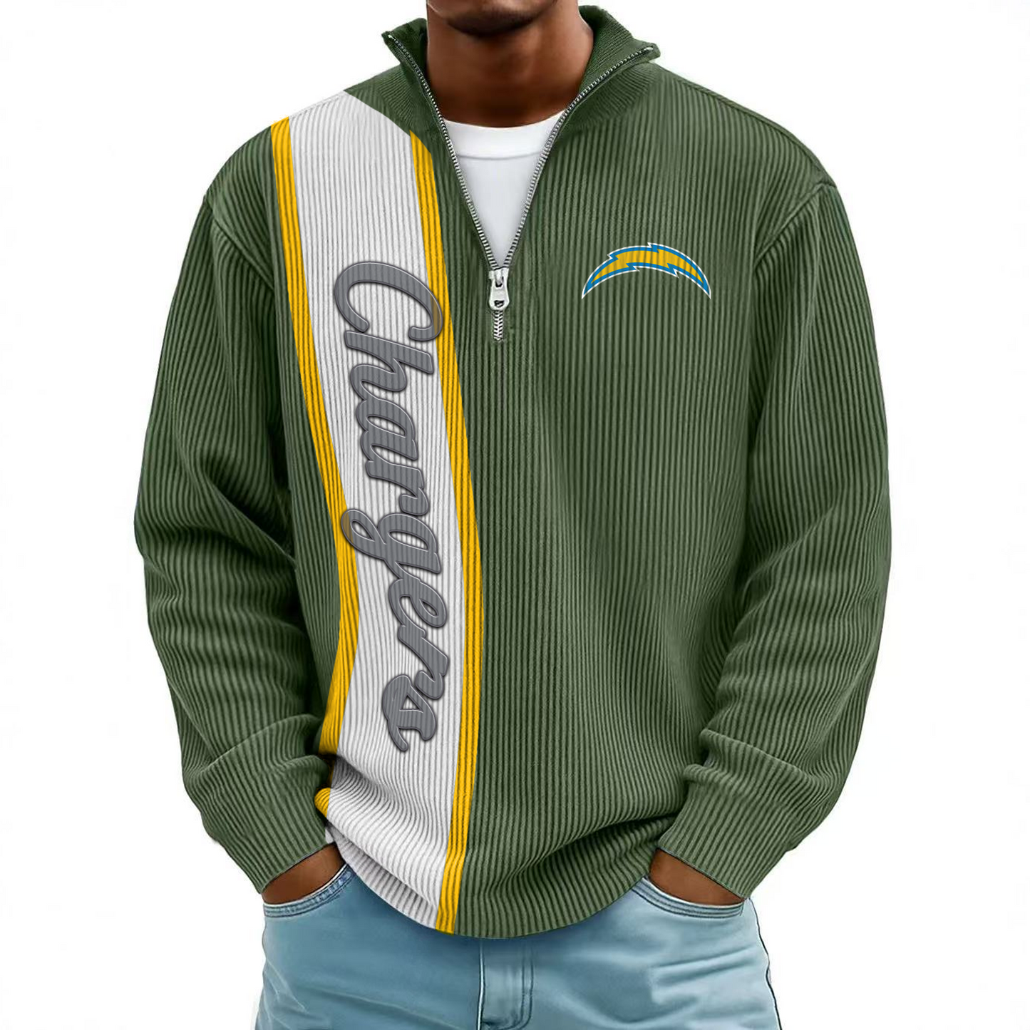 LAC x NFL Mokaloha Men's Waffle Henley Shirts DATND TANTD