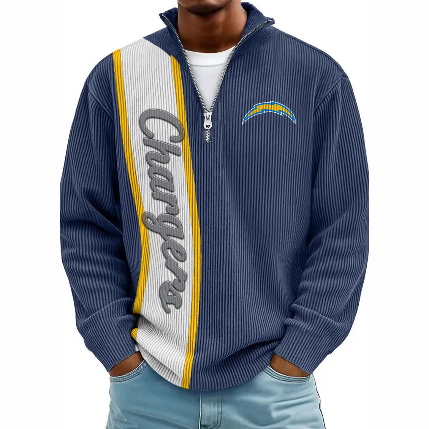 LAC x NFL Mokaloha Men's Waffle Henley Shirts DATND TANTD