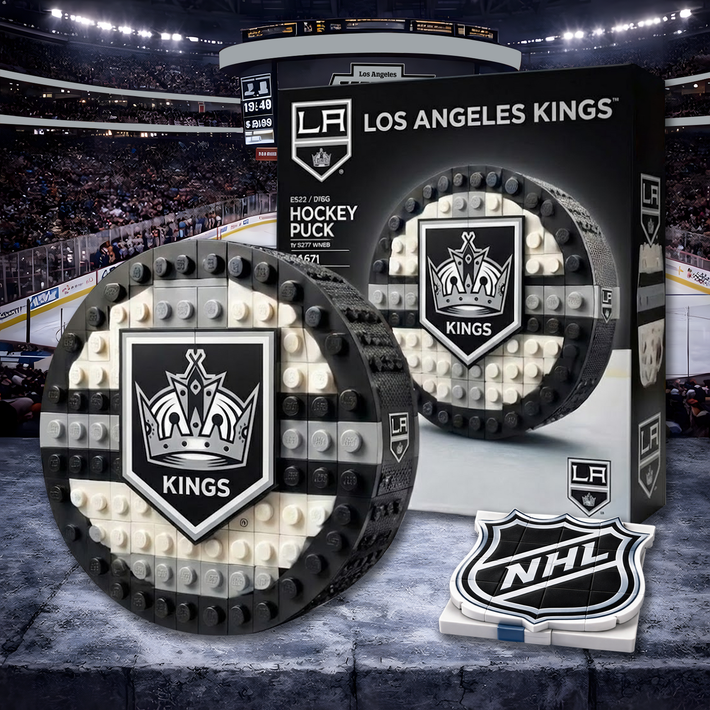 LAK X NHL Hockey Game Building Blocks NHT NAK